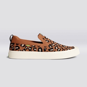 IBI Slip-On Cariuma Low Top Bamboo Weave Knit Vegan Leopard Homme | TKD-3926905